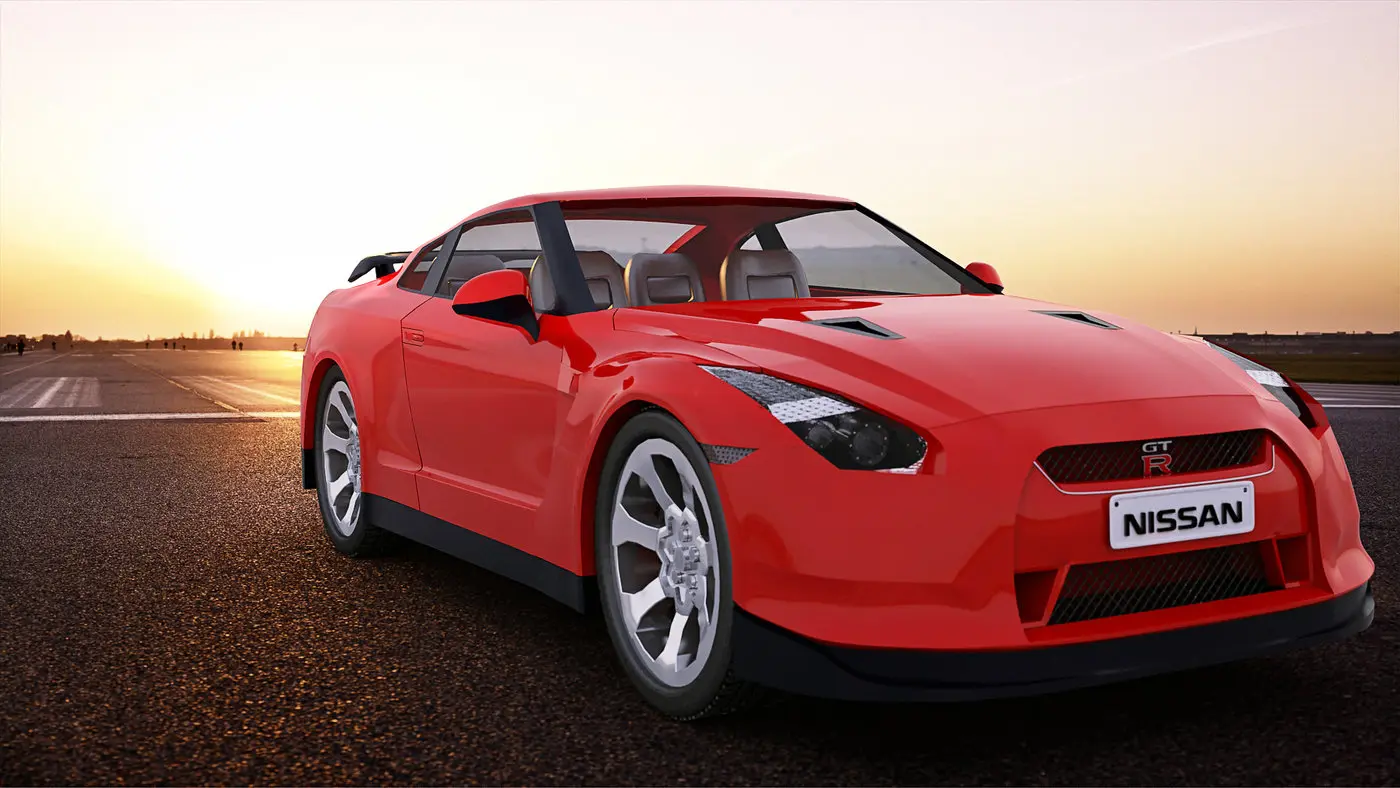Nissan GTR, yes, I modeled it