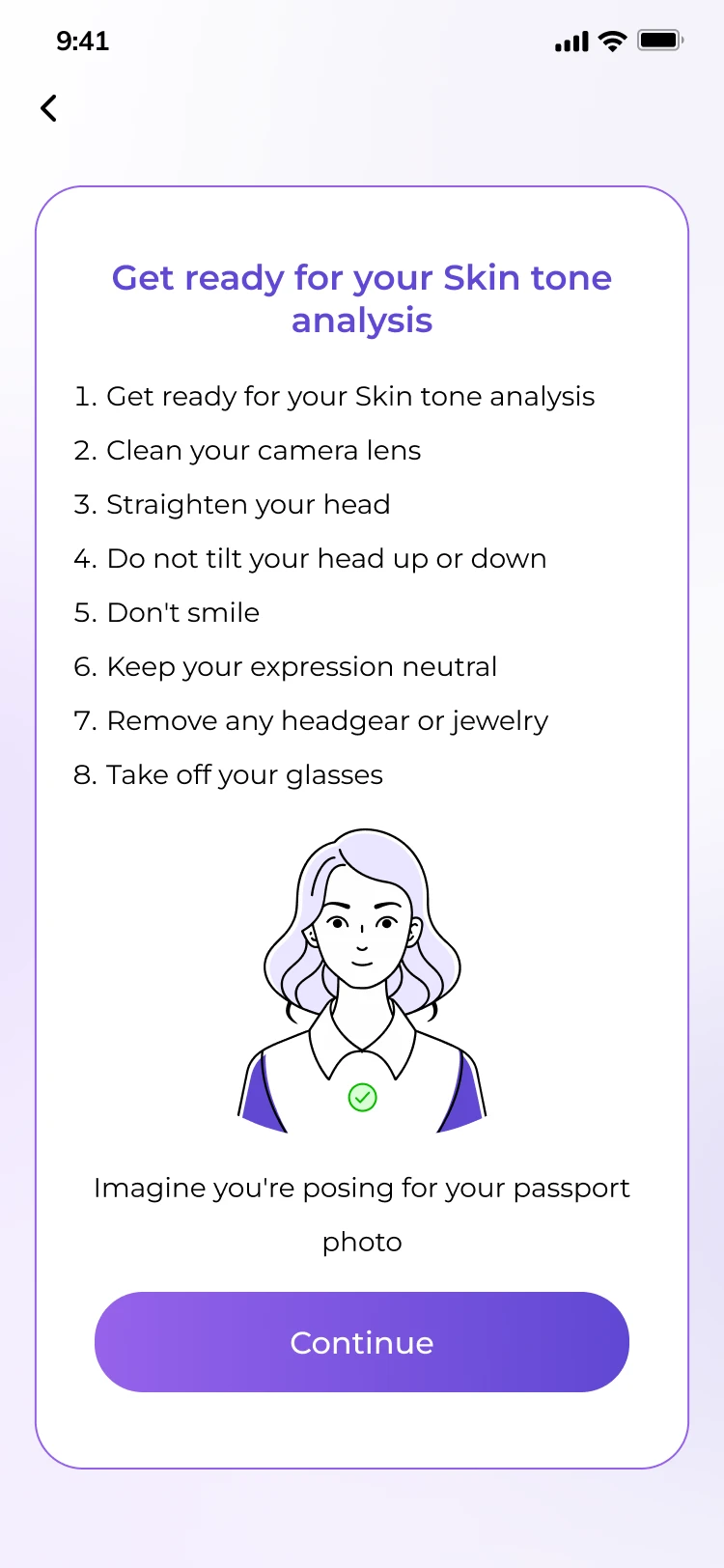 Eight rules before the selfie, then five more before the full body photo